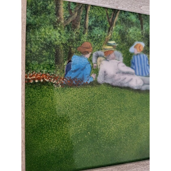 Daniel Belliard Signed Green Painting Enamel on Copper - Picture 3 of 14